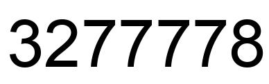 Number 3277778 black image