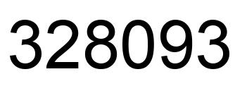 Number 328093 black image