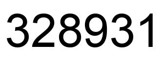 Número 328931 imagen negro