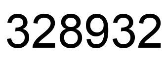 Número 328932 imagen negro