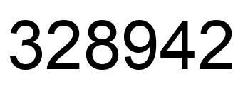Número 328942 imagen negro