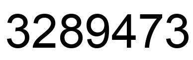 Number 3289473 black image