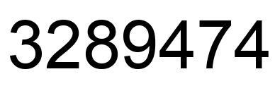 Number 3289474 black image
