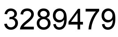 Number 3289479 black image