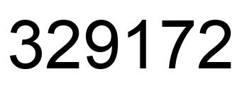 Número 329172 imagen negro