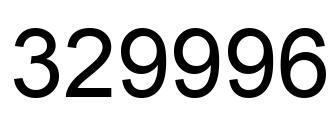 Número 329996 imagen negro