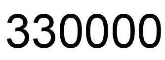Number 330000 black image