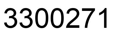 Número 3300271 imagen negro