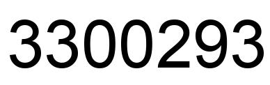 Número 3300293 imagen negro