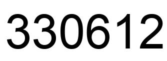 Number 330612 black image
