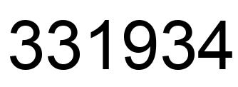 Número 331934 imagen negro