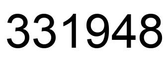 Número 331948 imagen negro