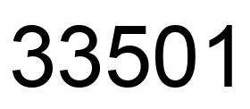 Número 33501 imagen negro