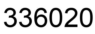 Número 336020 imagen negro