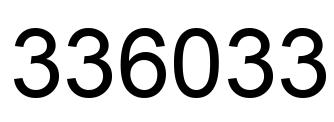 Número 336033 imagen negro