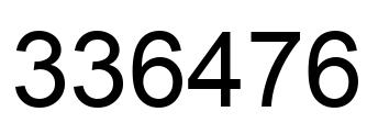 Número 336476 imagen negro