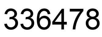 Número 336478 imagen negro
