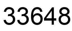Número 33648 imagen negro