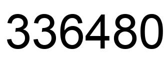 Número 336480 imagen negro