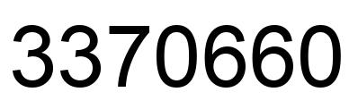 Number 3370660 black image