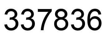 Número 337836 imagen negro