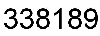 Número 338189 imagen negro