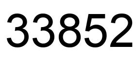 Number 33852 black image
