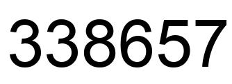 Número 338657 imagen negro