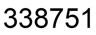 Número 338751 imagen negro