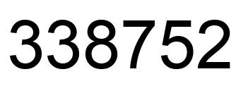 Número 338752 imagen negro