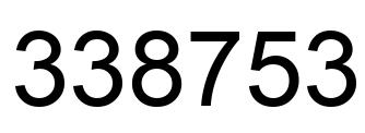 Número 338753 imagen negro