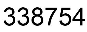 Número 338754 imagen negro