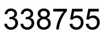 Número 338755 imagen negro