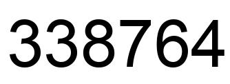 Número 338764 imagen negro