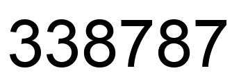 Número 338787 imagen negro