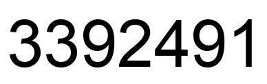 Number 3392491 black image