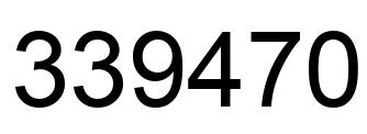 Número 339470 imagen negro