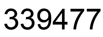 Number 339477 black image
