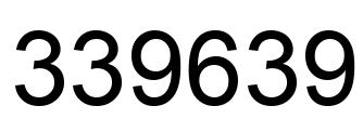 Número 339639 imagen negro
