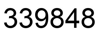Número 339848 imagen negro