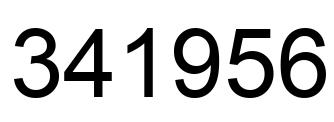 Número 341956 imagen negro