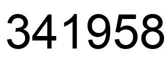 Número 341958 imagen negro