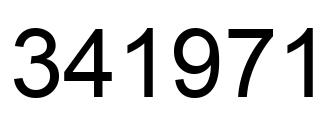 Number 341971 black image