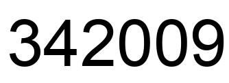Número 342009 imagen negro