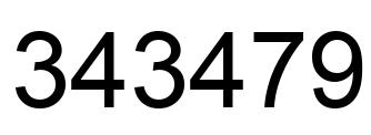 Número 343479 imagen negro