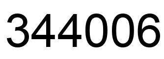 Número 344006 imagen negro