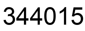 Número 344015 imagen negro