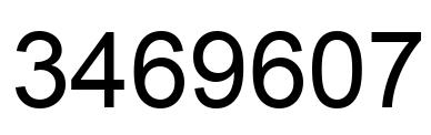 Número 3469607 imagen negro