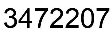 Número 3472207 imagen negro