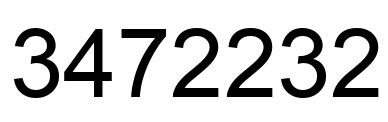 Número 3472232 imagen negro